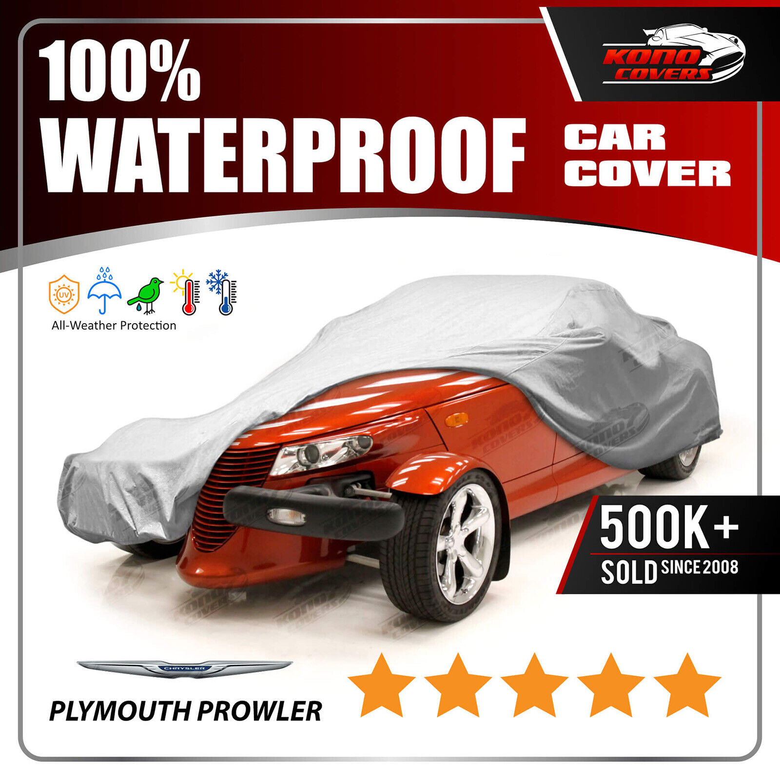 Chrysler Prowler 6 Layer Waterproof Car Cover 2001 2002
