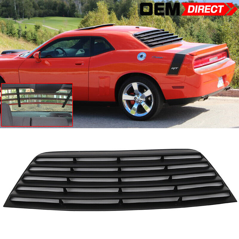 Fits 08-23 Dodge Challenger Rear Window Scoop Louver Sun Shade Cover PUR
