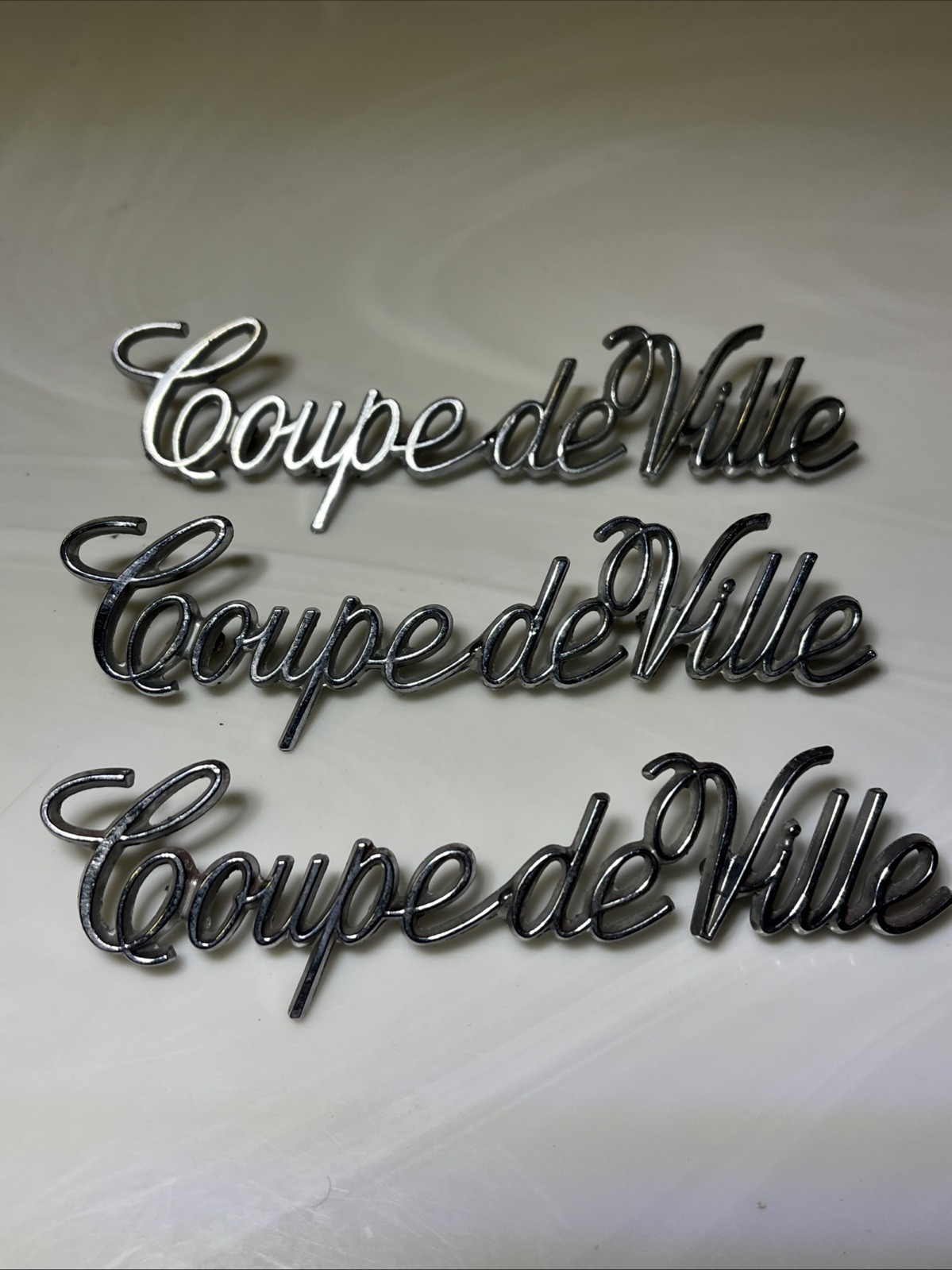 1970’s Cadillac Coupe De Ville Deville Quarter Panel Script ONE PER ORDER *READ*