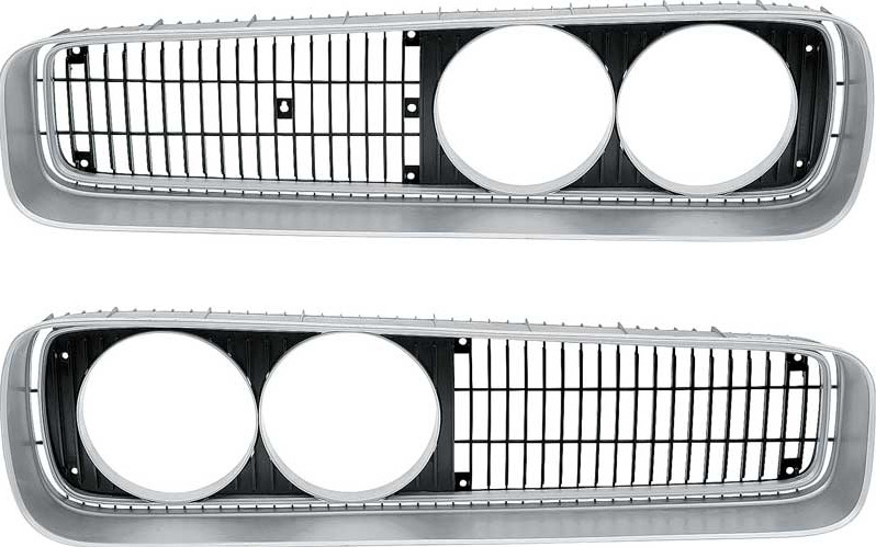 OER Front Grille Set For 1970 Dodge Coronet R/T Deluxe and Super Bee Models