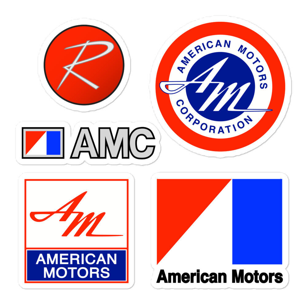 AMC Logo Stickers American Motors Rambler AMX Javelin Hornet Gremlin Emblem