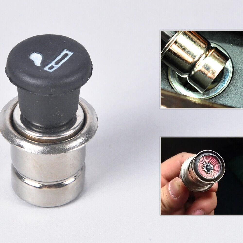 Car Cigarette Lighter Adapter Power Plug Ignition Socket Output Plastic Interior