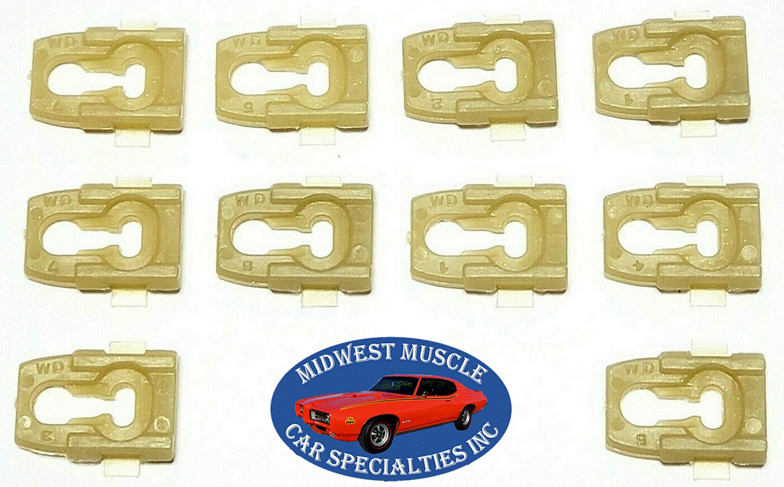 NOS Ford Torino Galaxie Ranchero Side Belt Molding Moulding Trim Clips 10pcs OR