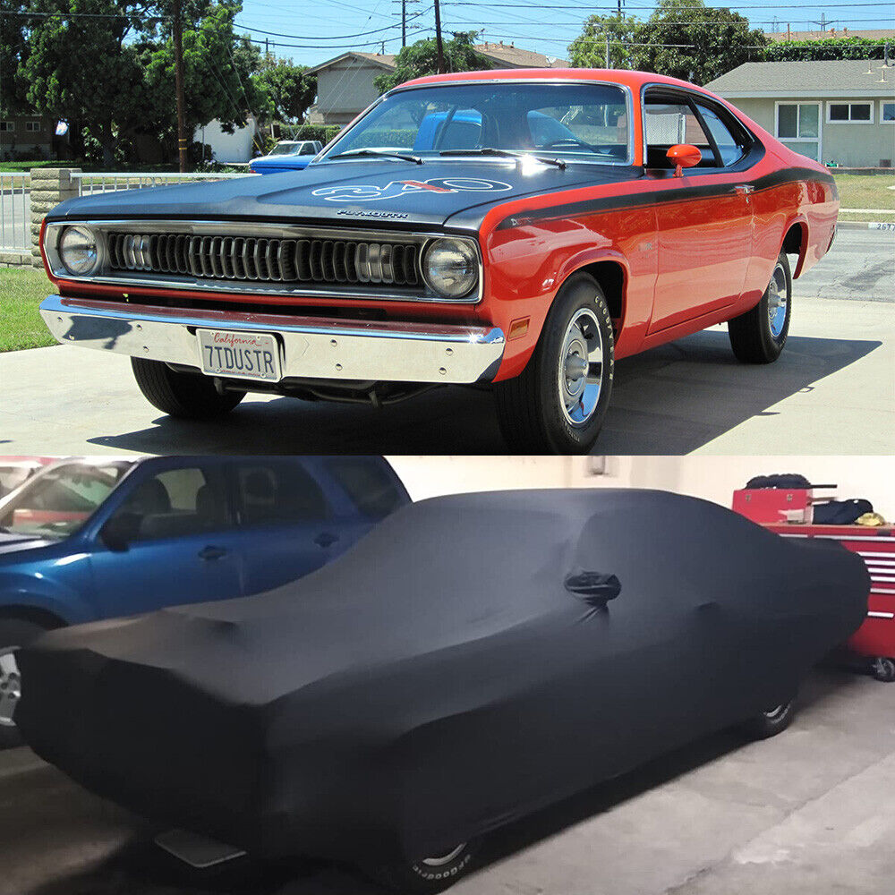 For 1970-1976 Plymouth Duster Custom Indoor Car Cover Satin Stretch Dustproof