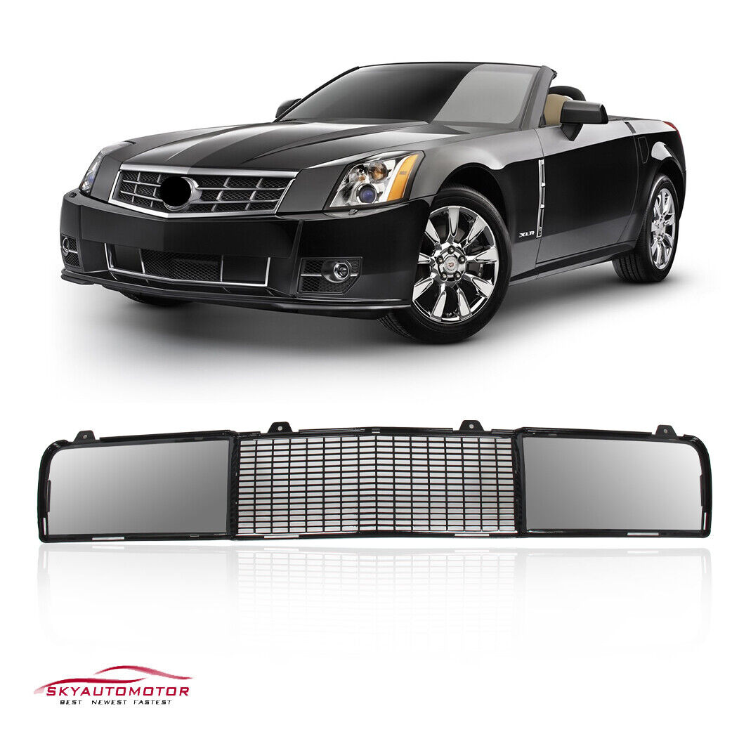 Fits 2004-2008 Cadillac XLR Front Bumper Lower Grille Gloss Black New GM