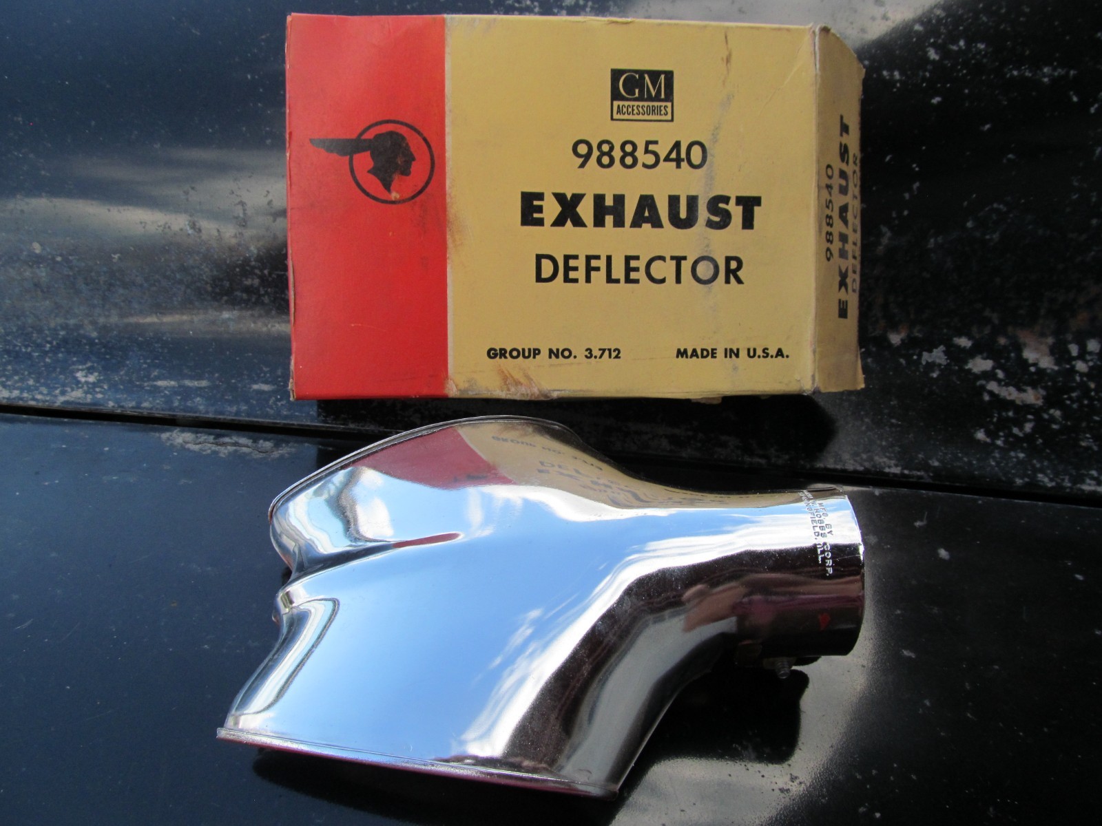 1955 Pontiac accessory exhaust deflector tip NOS  GM