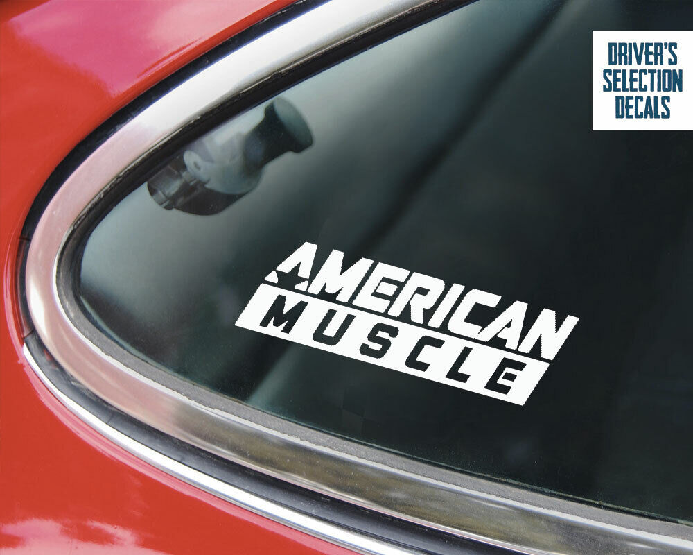 American Muscle Cars window sticker decals graphic
