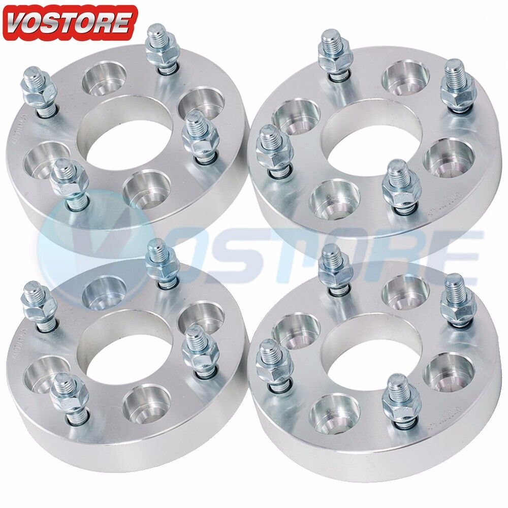 (4) 1\'\' 4 Lug Wheel Spacers Adapters 4x100 to 4x4.5 for Chevy Dodge Toyota