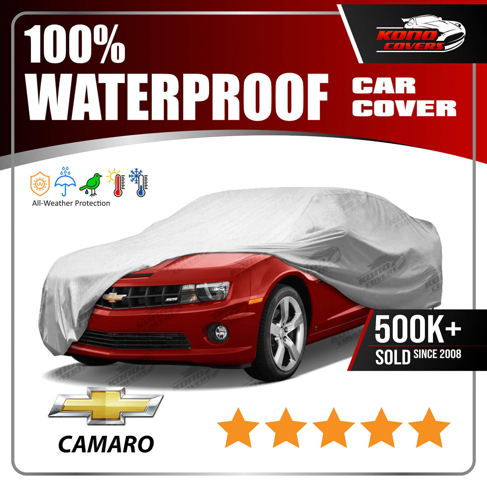 Chevrolet Camaro Coupe 6 Layer Waterproof Car Cover 2010 2011 2012