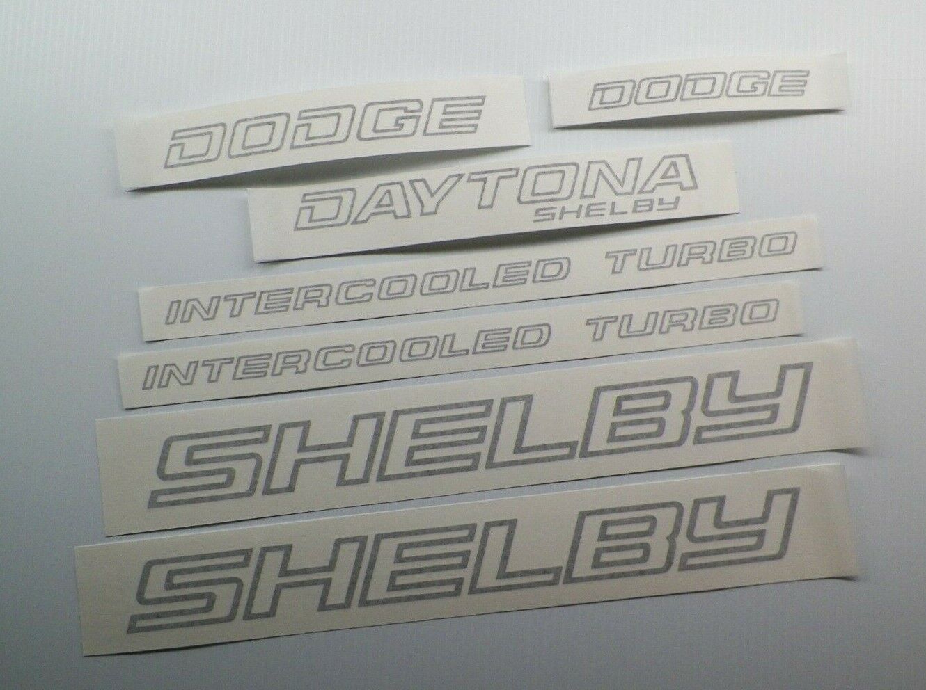 New 1989-1992 Shelby Dodge Daytona Decal Set