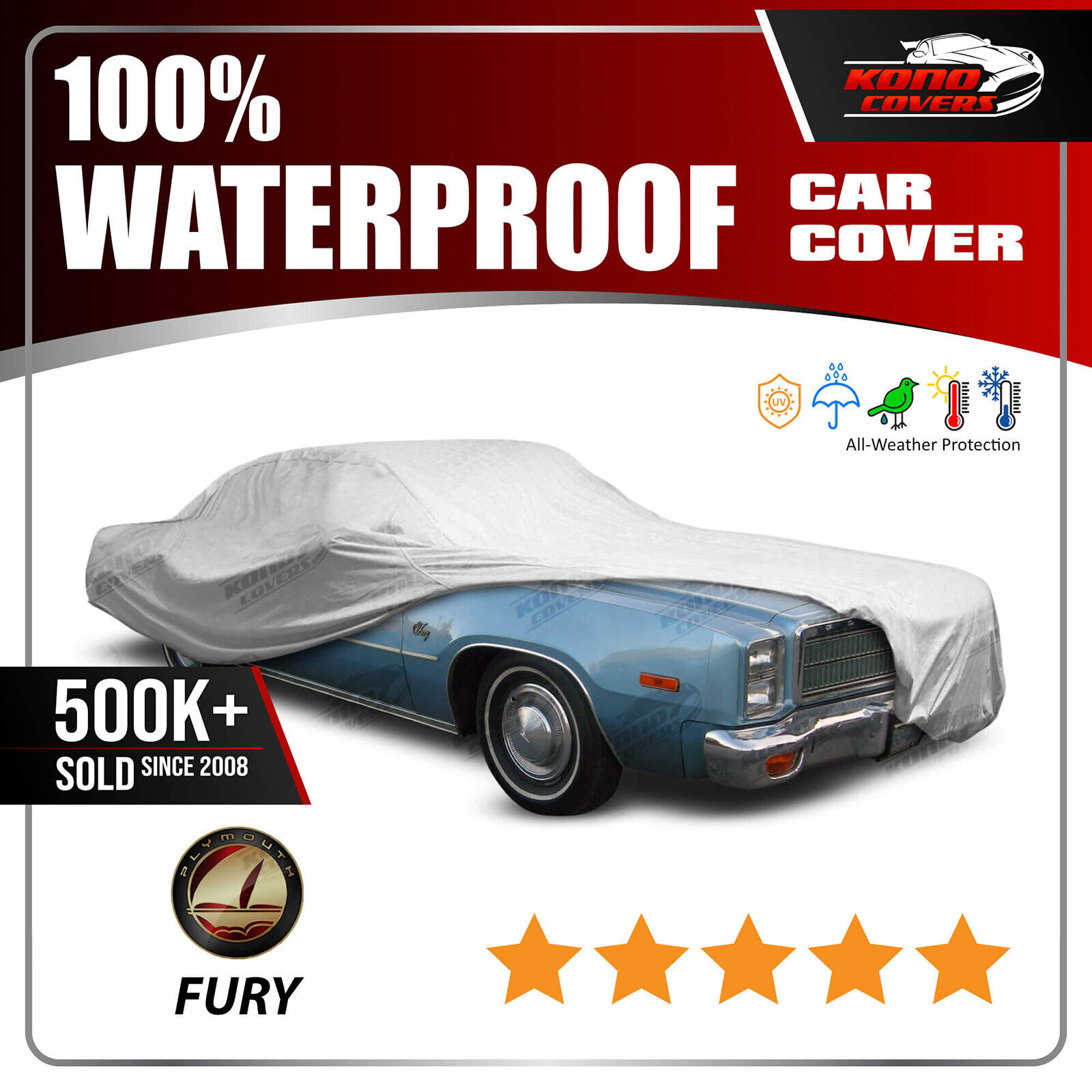 [PLYMOUTH FURY] CAR COVER - Ultimate Full Custom-Fit All Weather Protection