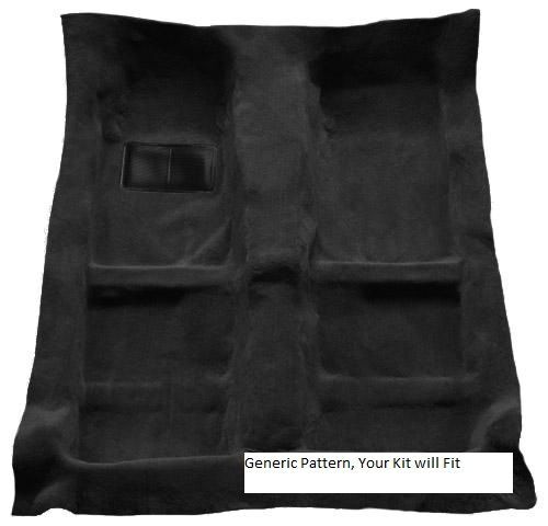 ACC Black Molded Carpet Fits - 1965-1967 Ford Galaxie 2DR Hardtop/Sedan Auto