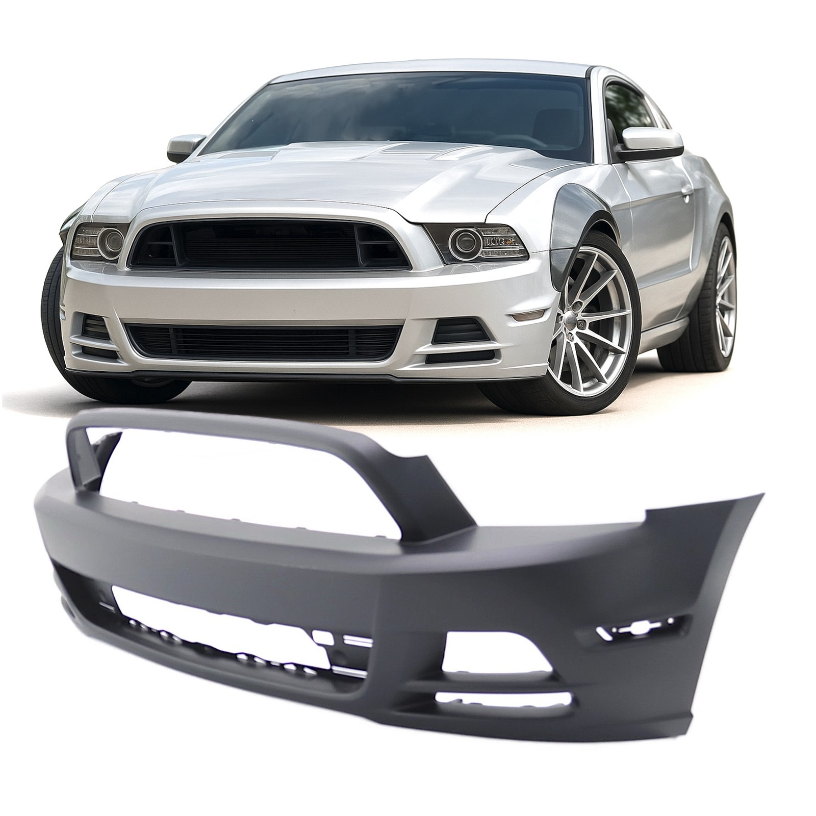 Primed Front Bumper Cover for 2013 2014 Ford Mustang