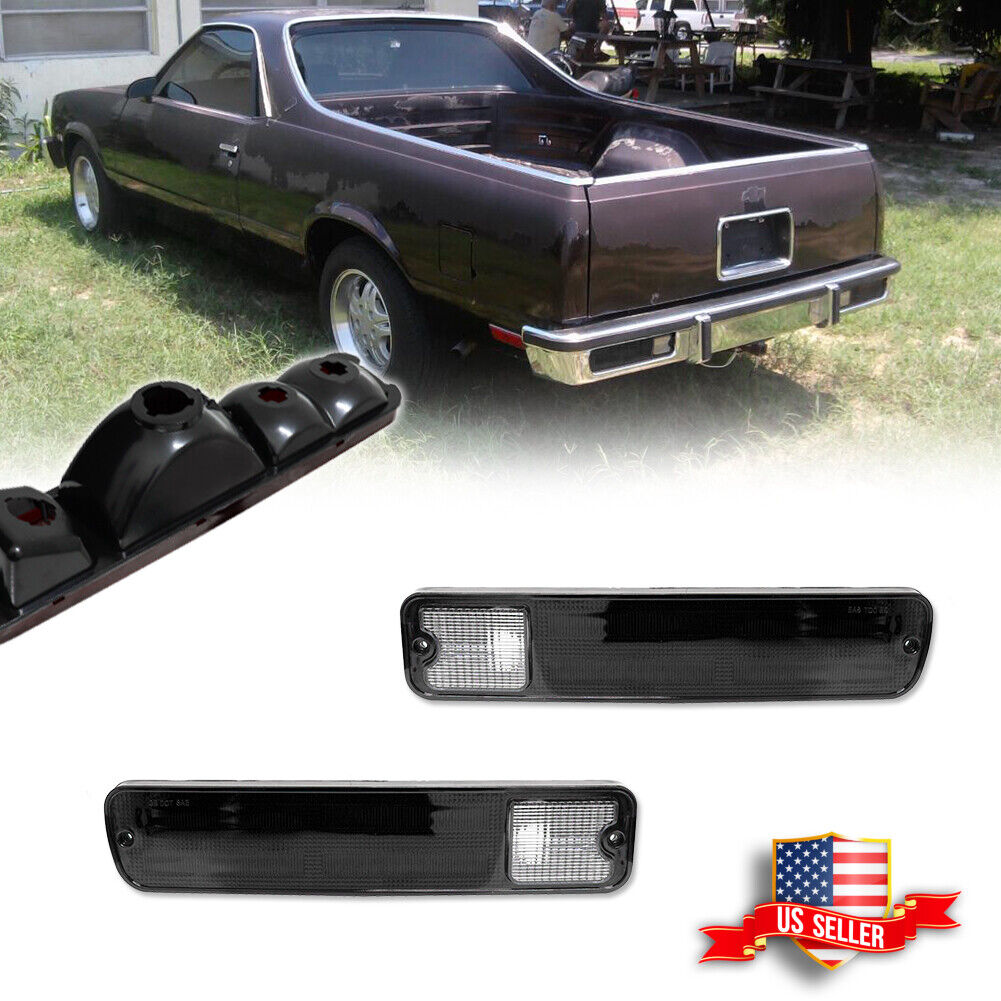 Smoke L+R Rear Tail Light For 1979-1987 Chevrolet El Camino Malibu GMC Caballero