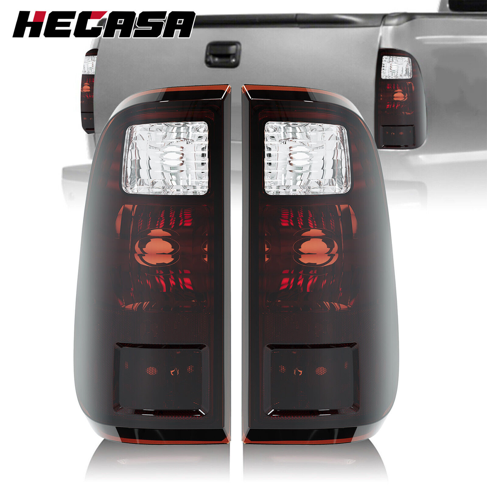 Pair Smoked Tail Lights For Ford F-250 F-350 F-450 F-550 Super Duty 2008-2016