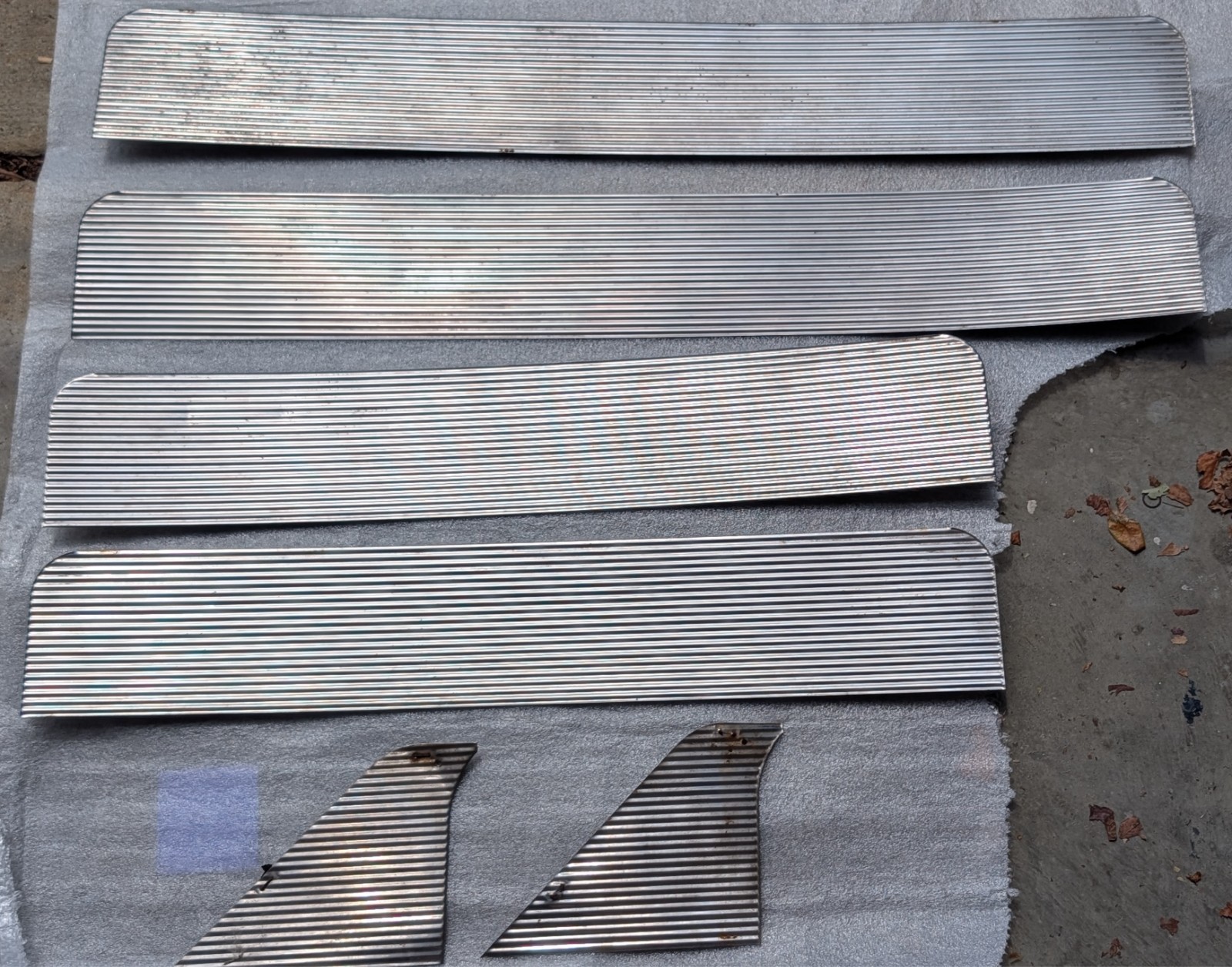 1956 Packard Outer Door Trim Plates and Kick Panels, 400 and Caribbean