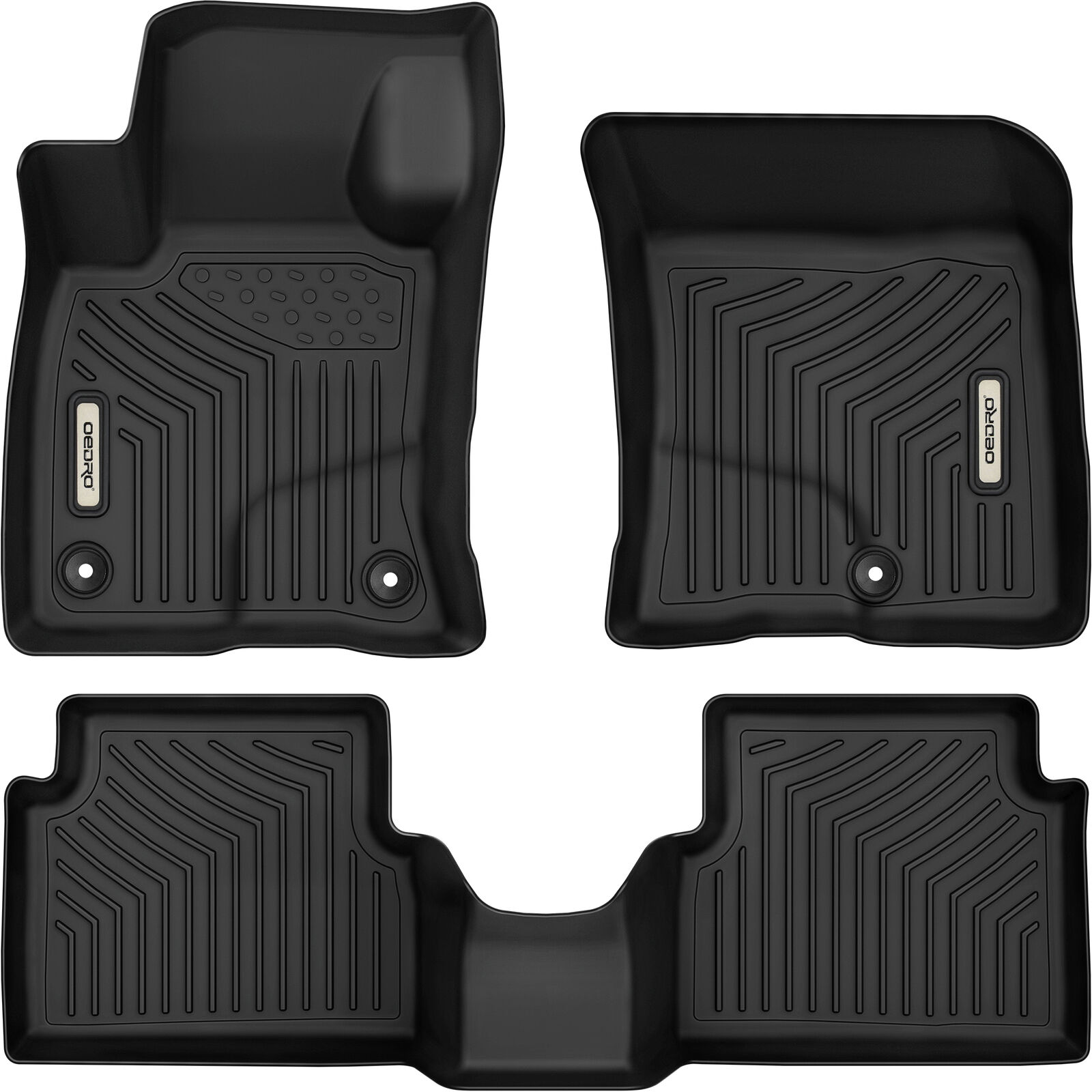 OEDRO Rubber Floor Mats Liners for 2022-2024  Ford Maverick TPE All-Weather