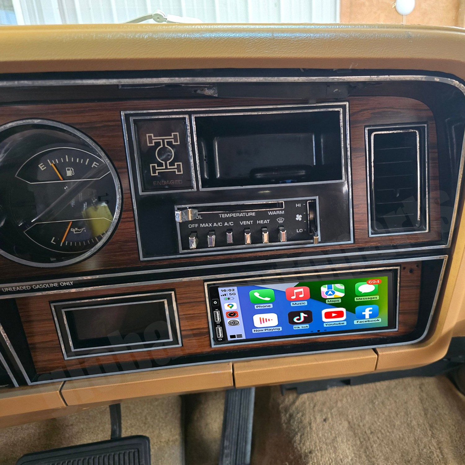 Apple Carplay For 1981-1993 Dodge Ramcharger Car Stereo Radio GPS Navi + Camera