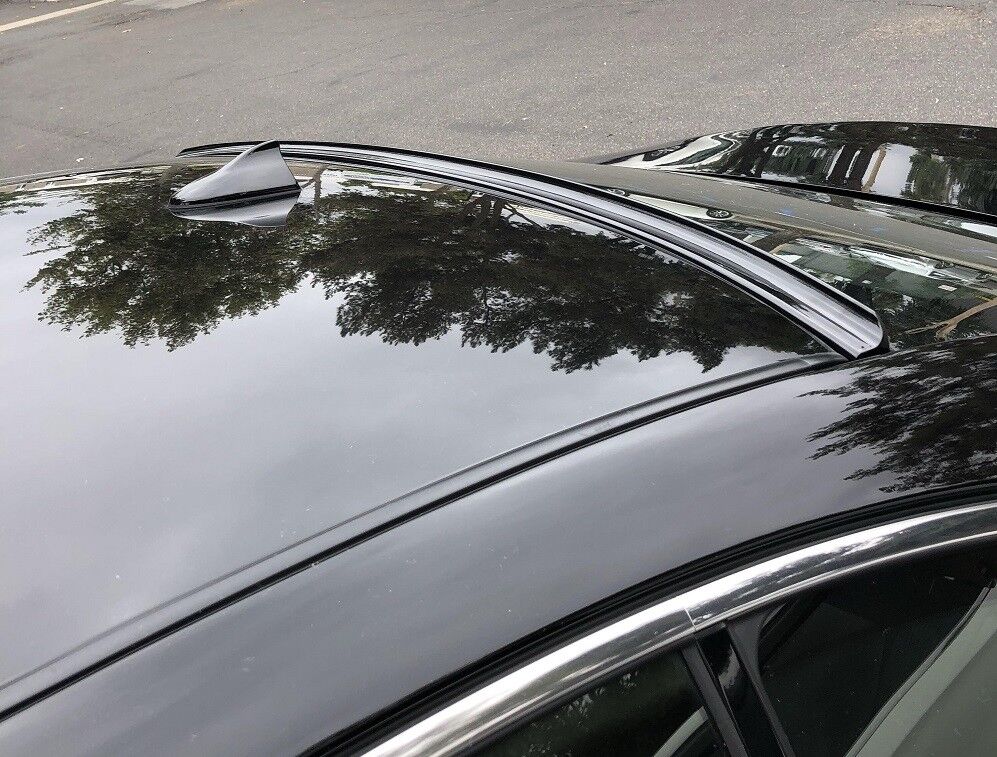 Painted Fit 2017-2022 Lincoln Continental-Rear Window Roof Spoiler(Black)
