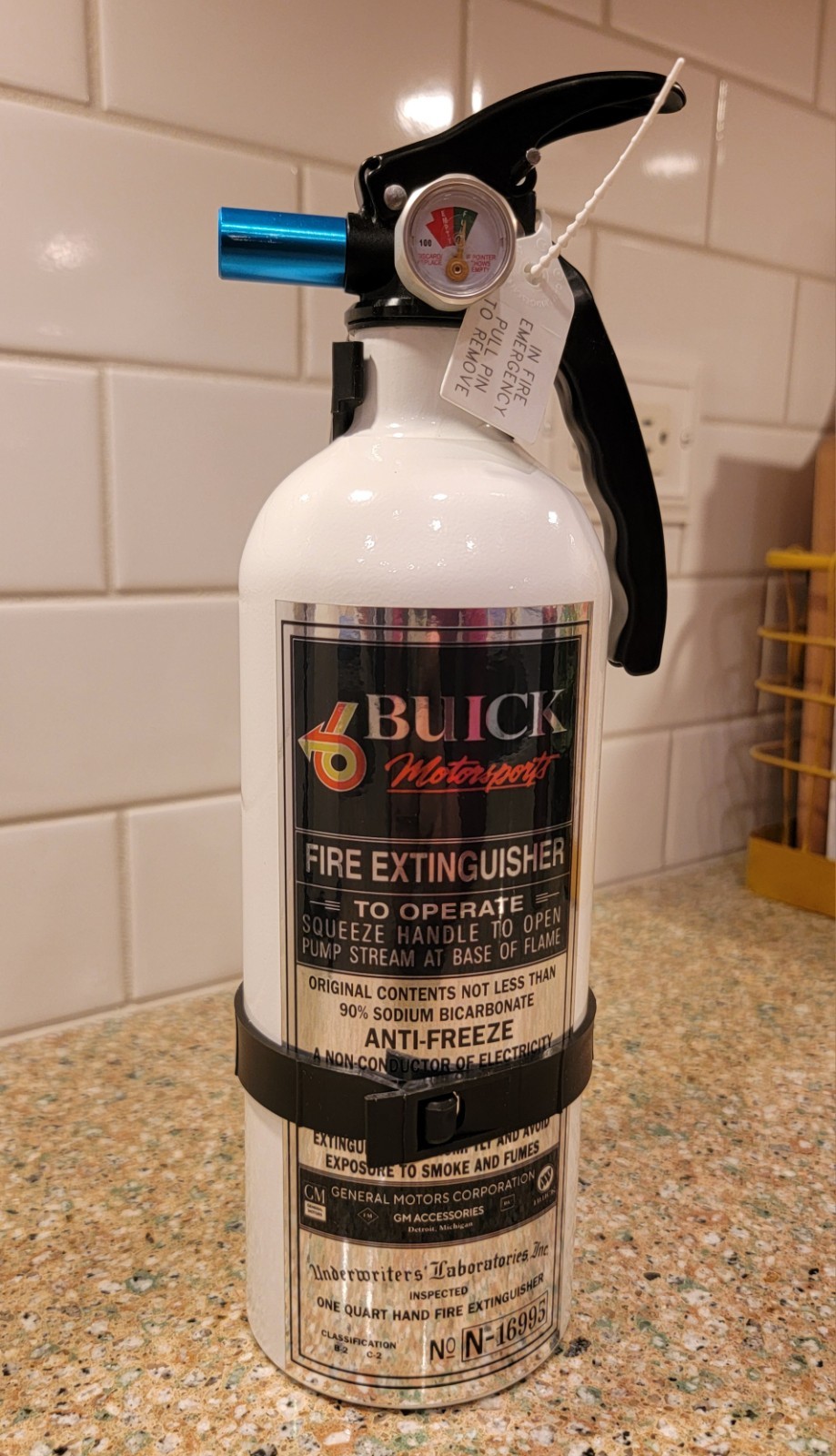 BUICK GRAND NATIONAL, TURBO BUICK FIRE EXTINGUISHER 
