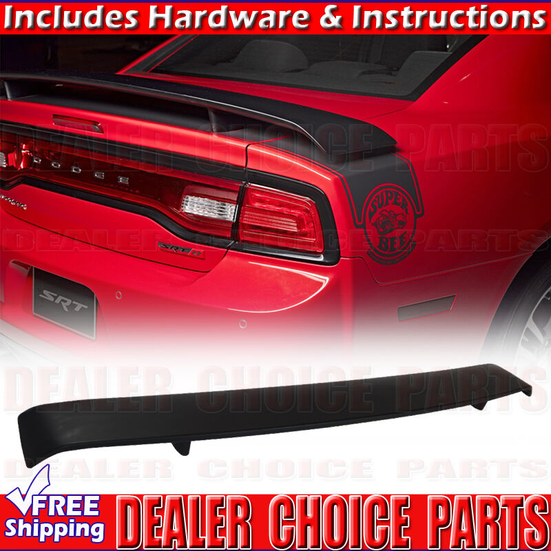 For 2011-2023 Dodge Charger SUPER BEE Factory Style Spoiler Wing MATTE BLACK