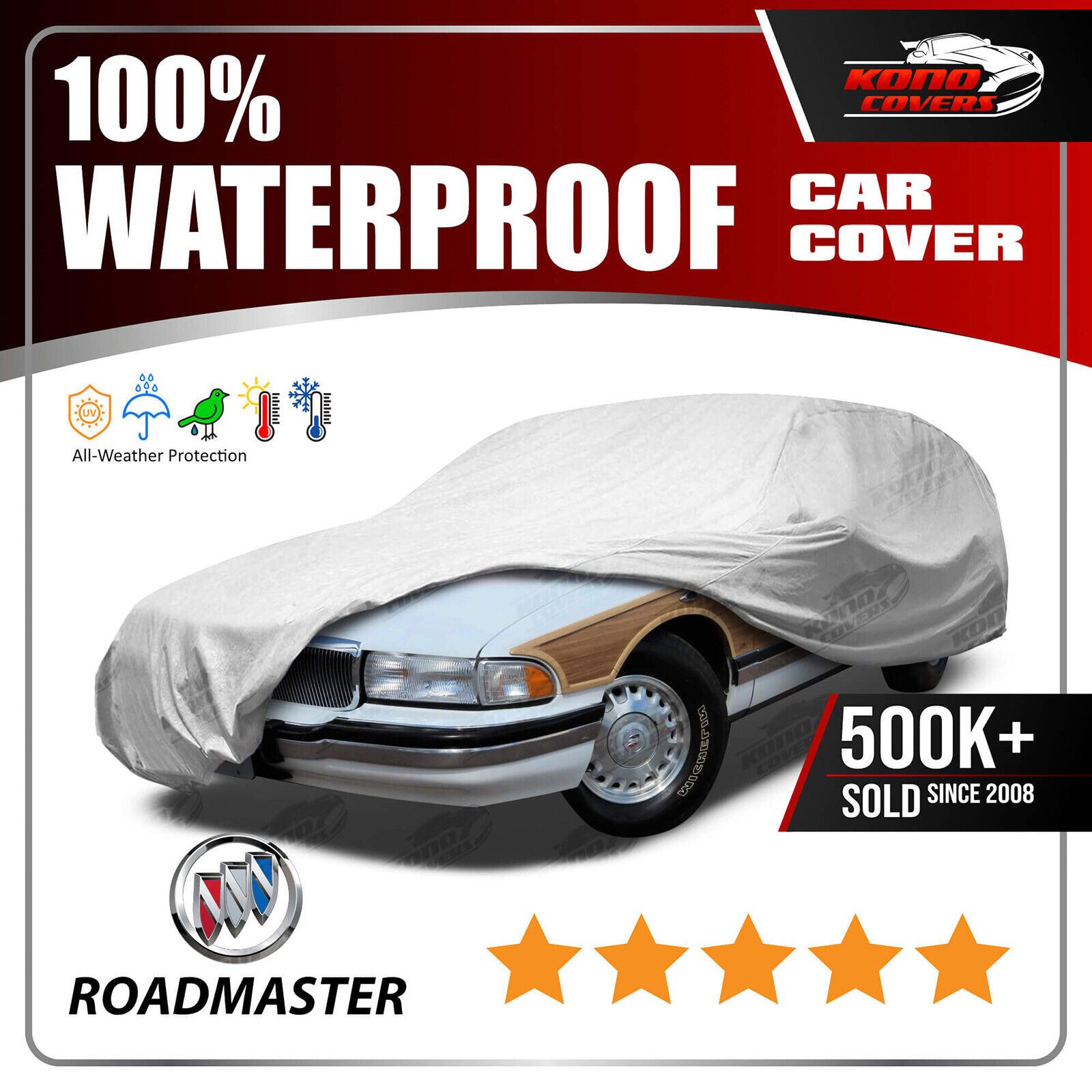 BUICK ROADMASTER Wagon 1991-1996 CAR COVER - 100% Waterproof 100% Breathable