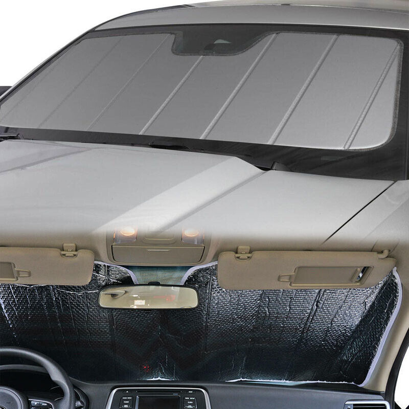 Windshield Sun Shade Foldable Front Window Visor Heat Ray Shield For Ford