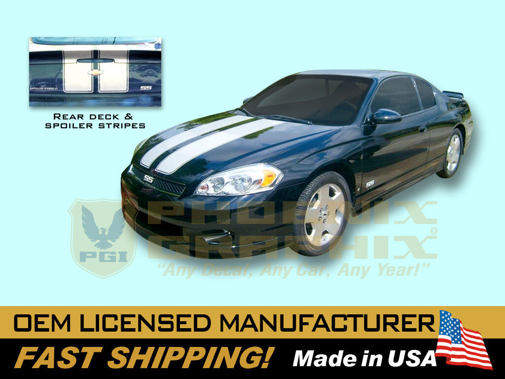 2006 2007 Chevrolet Monte Carlo SS Super Sport Rally Decals & Stripes Kit