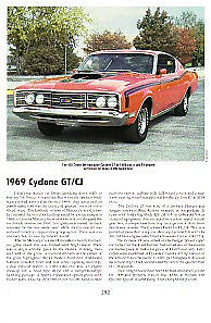 1969 Mercury Cyclone GT/CJ Article - Must See 