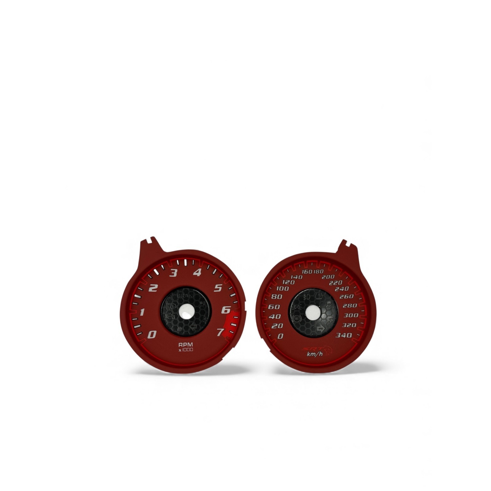 Dodge Charger DEMON Style Speedometer Dials 340 km/h , Cluster Gauges