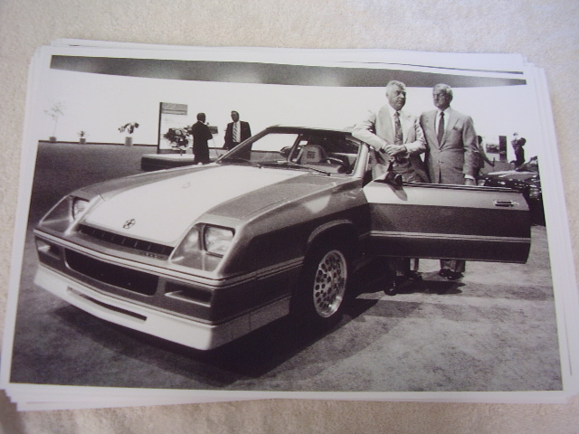 DODGE SHELBY CHARGER  CARROLL SHELBY  LEE IACOCCA  11 X 17  PHOTO  PICTURE