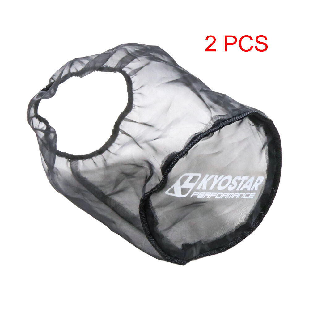 2 PCS Universal Cold Air Intake Filter Protect Sock Cover Dustproof Filter Wrap 
