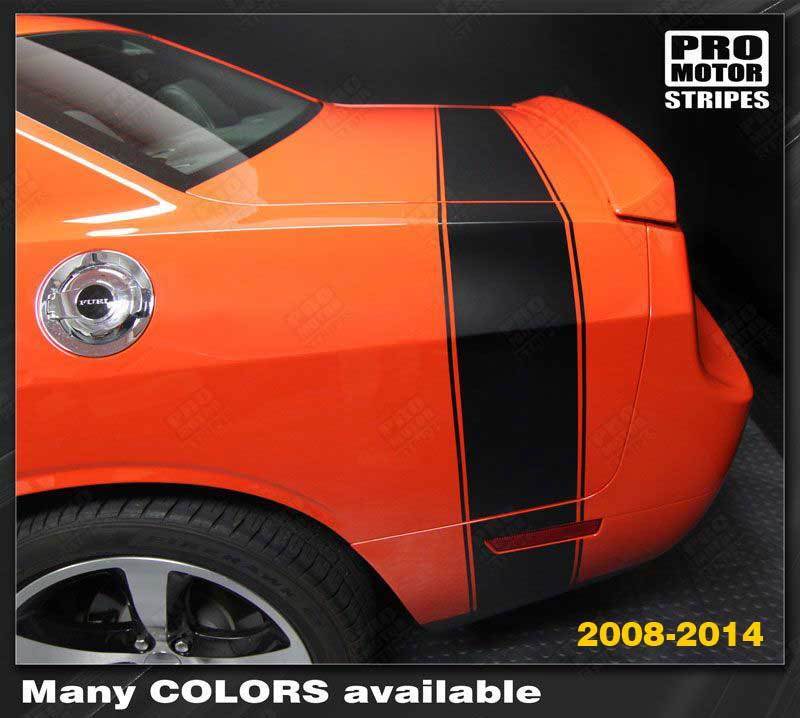Dodge Challenger Super Bee Retro Style Rear Stripe Decal 2011 2012 2013 2014