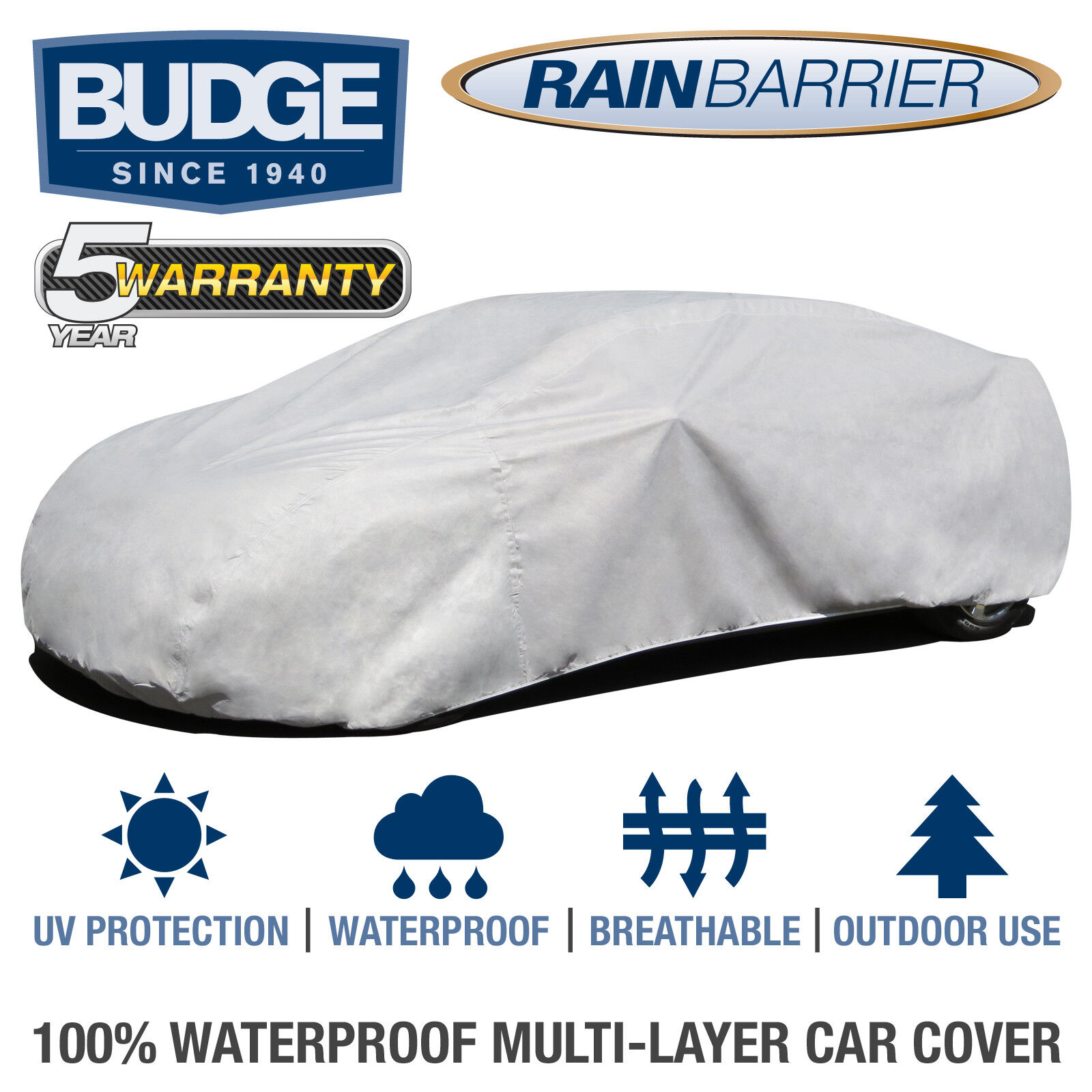 Budge Rain Barrier Car Cover Fits Oldsmobile Toronado 1968|Waterproof|Breathable