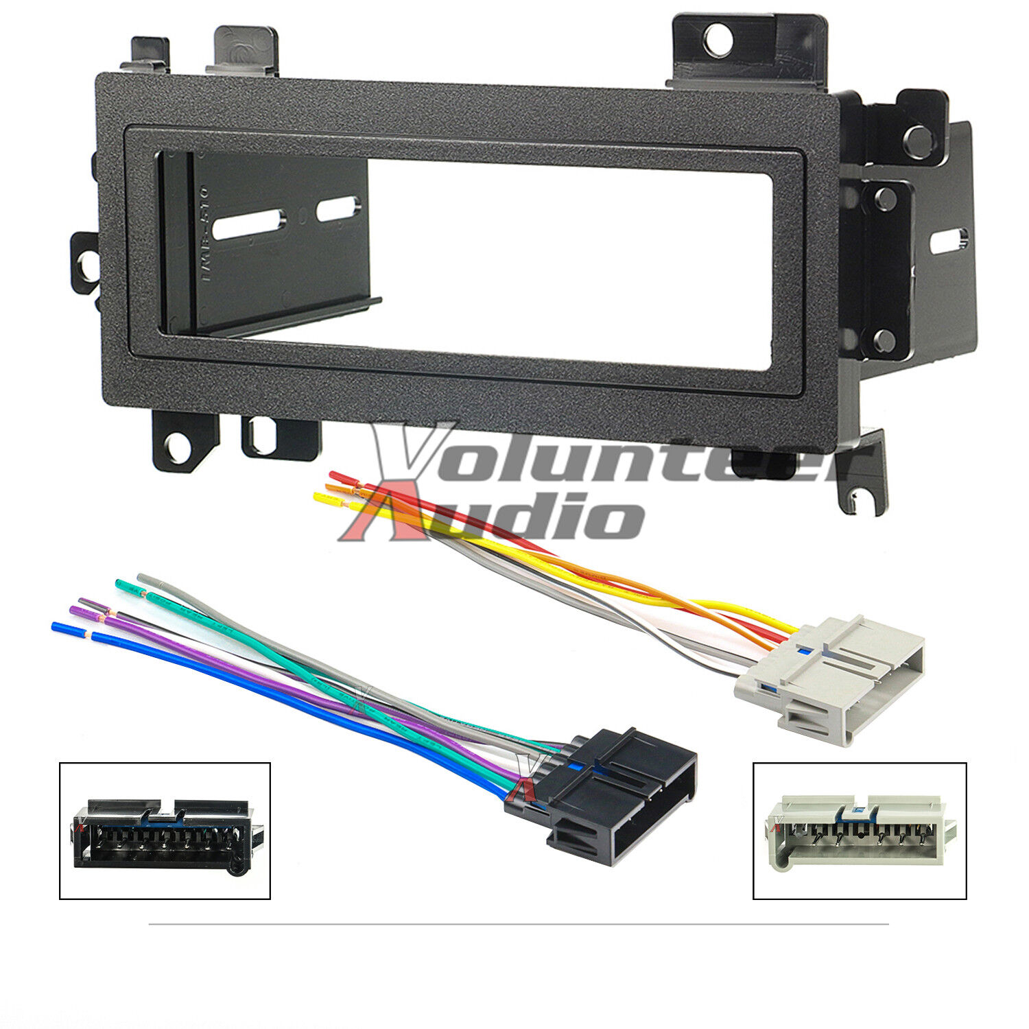 Car Radio Stereo CD Player Dash Install Mounting Trim Bezel Panel Kit + Harness