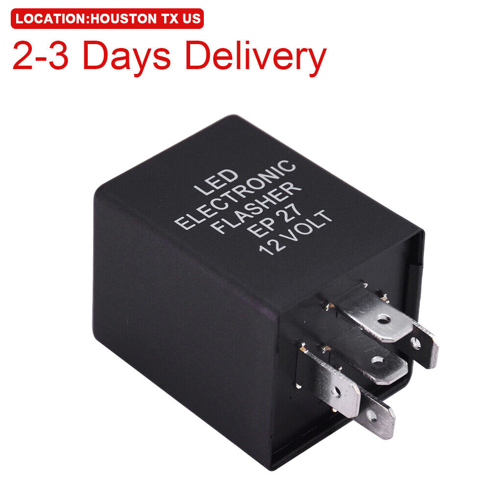 US Location 5-Pin EP27 FL27 LED Flasher Relay Fix Turn Signal Hyper Flash Issue