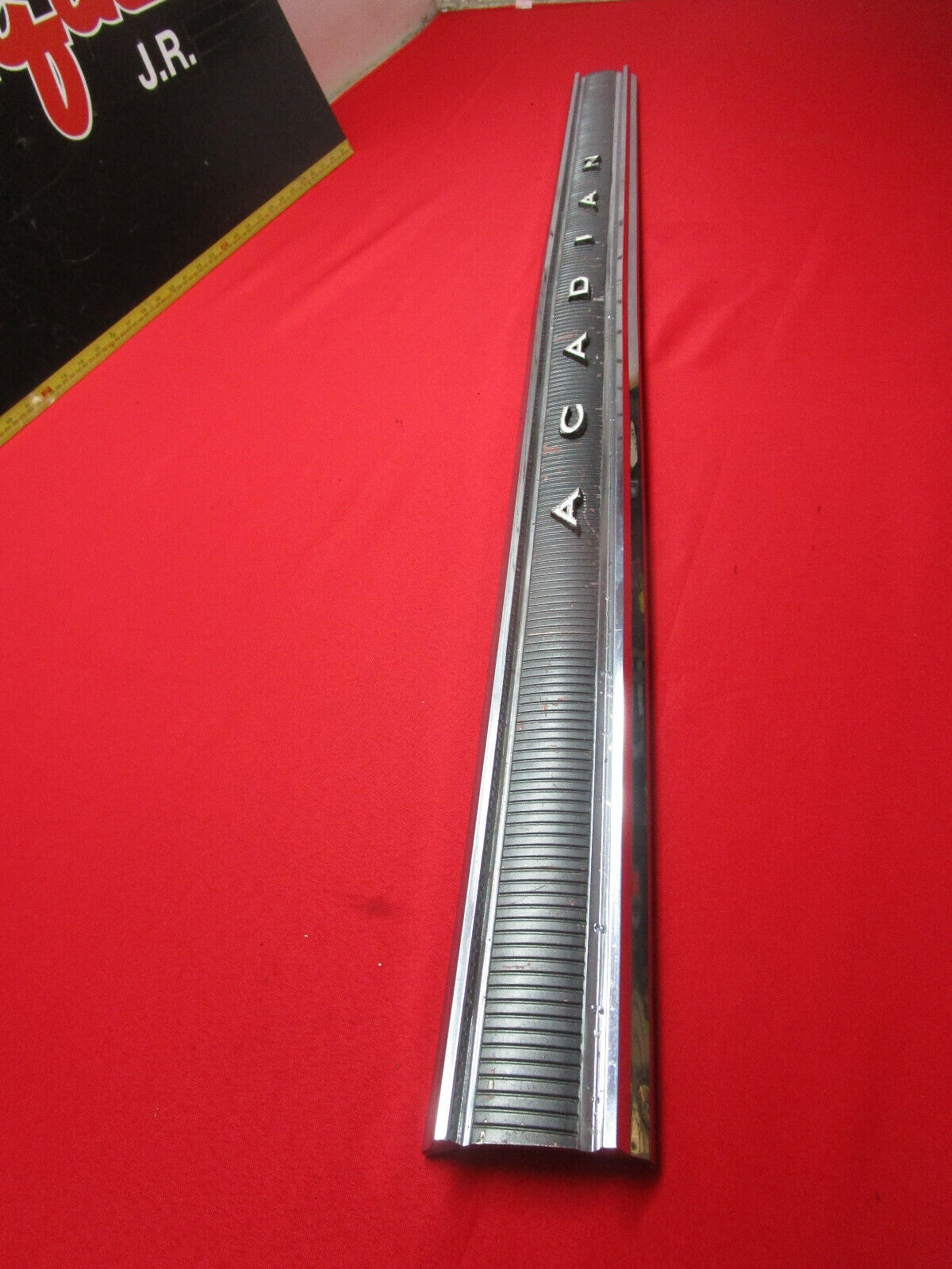 1964 PONTIAC ACADIAN BEAUMONT SPORT DELUXE TRUNK LID MOLDING TAIL TRIM VERY RARE