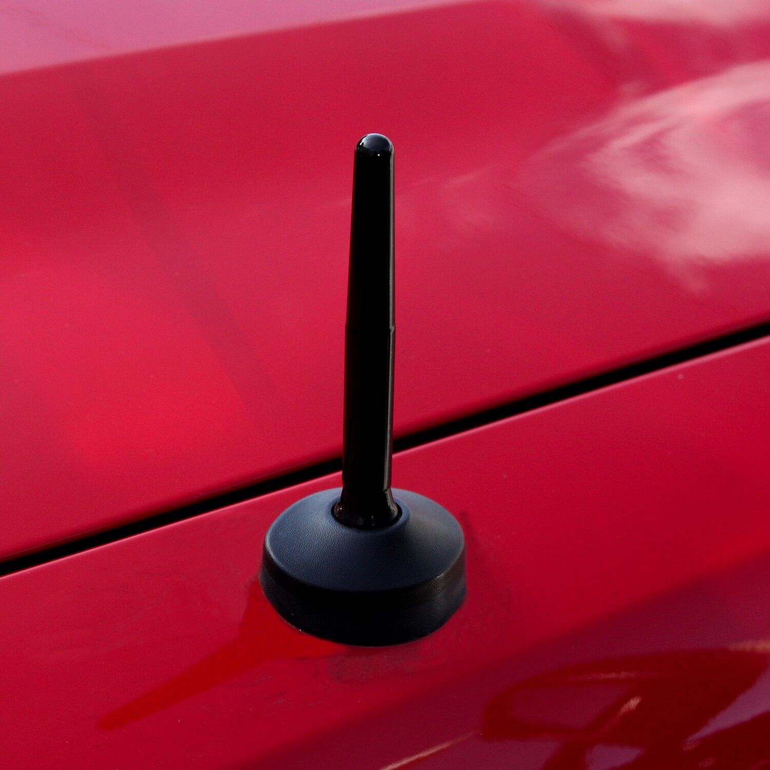 Fits Ford Mustang Short Radio Antenna 3.5 inch Black Billet Stealth Stubby 79-09