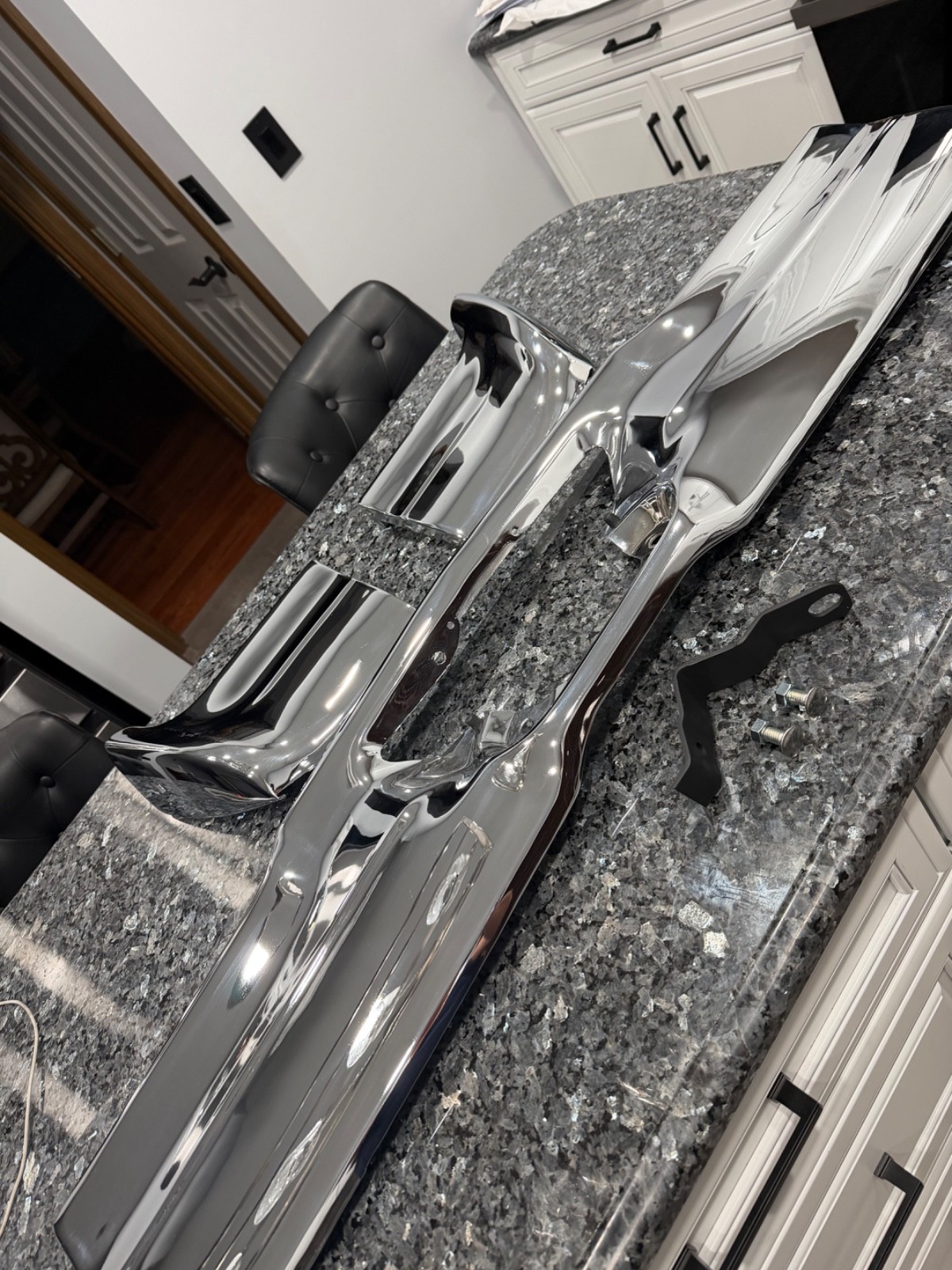 1967 Chevy Impala BelAir Biscayne Rear Bumper With Rear Guards SHOW CHROME