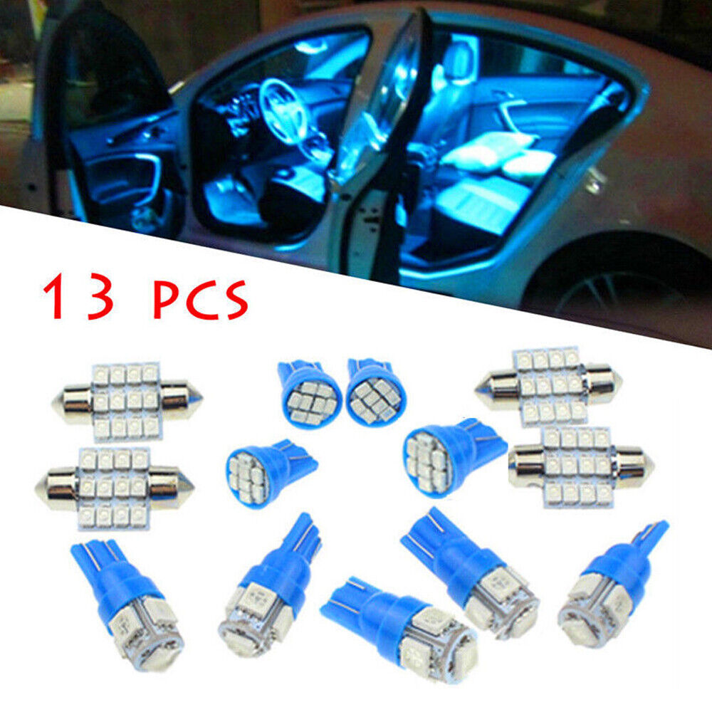 13x Auto Car Interior LED Lights Dome License Plate Lamp 12V Kit Accessories 8k