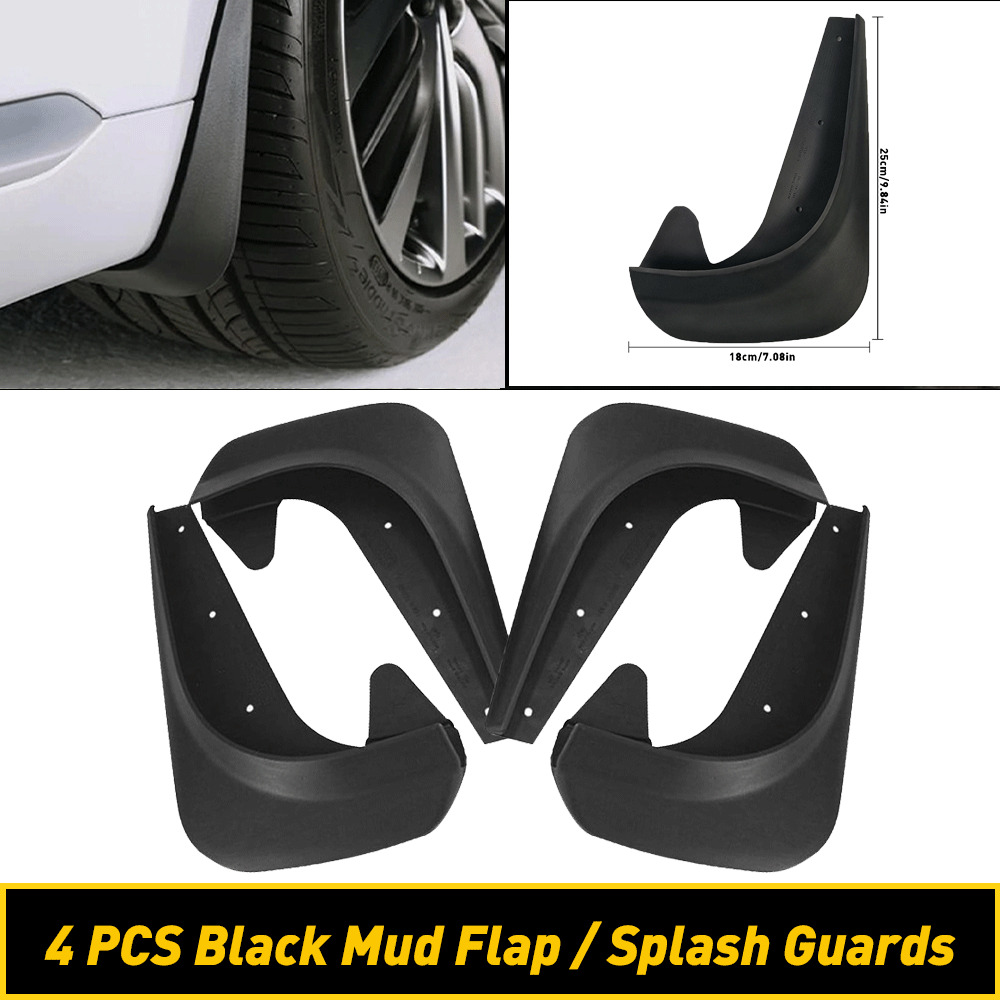 4 PC OXILAM Universal Auto Car Mud Flaps Splash Guards for Front Rear Fender EOM