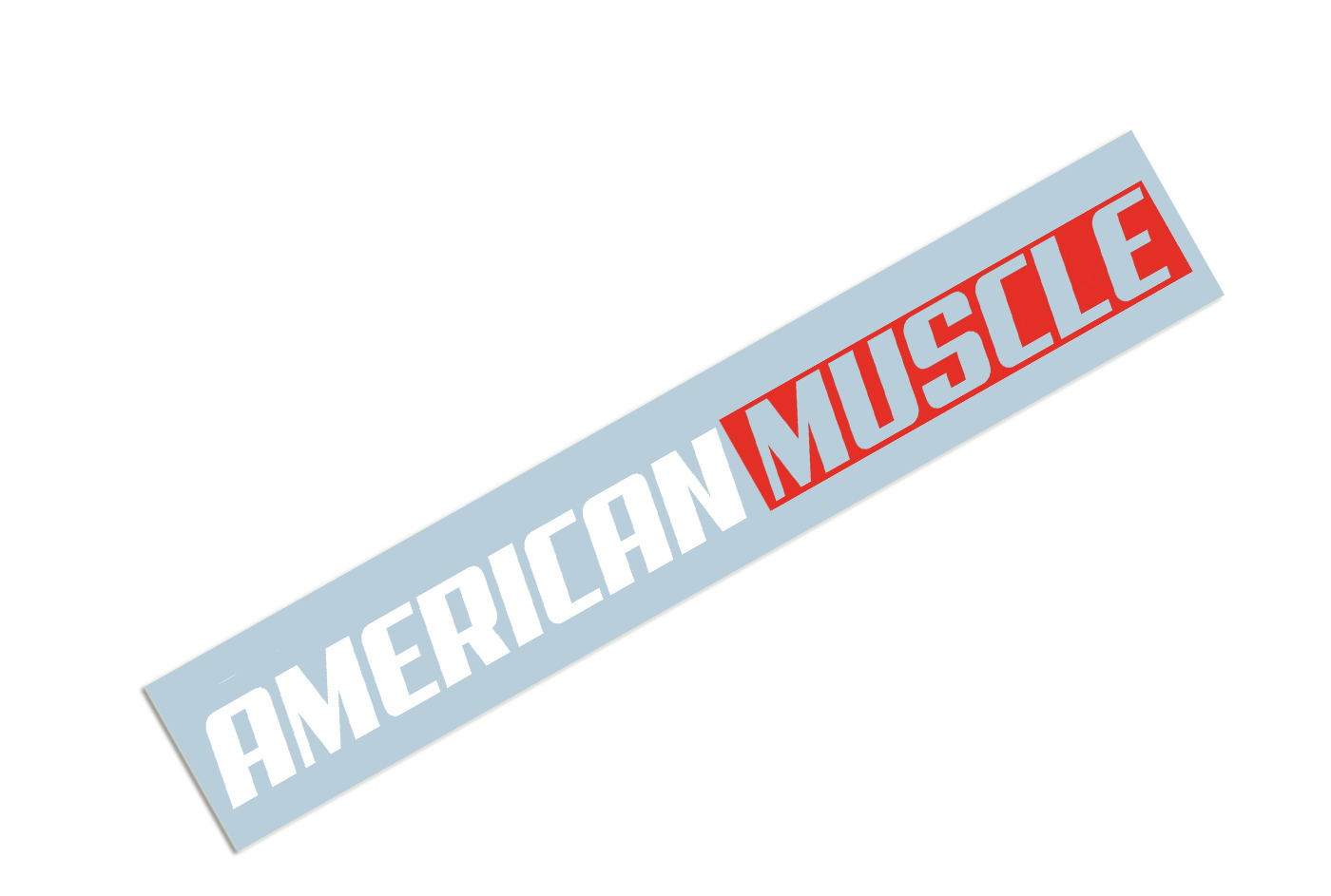 AMERICAN MUSCLE Windshield Banner Decal Sticker Graphic 2 Color Sticker