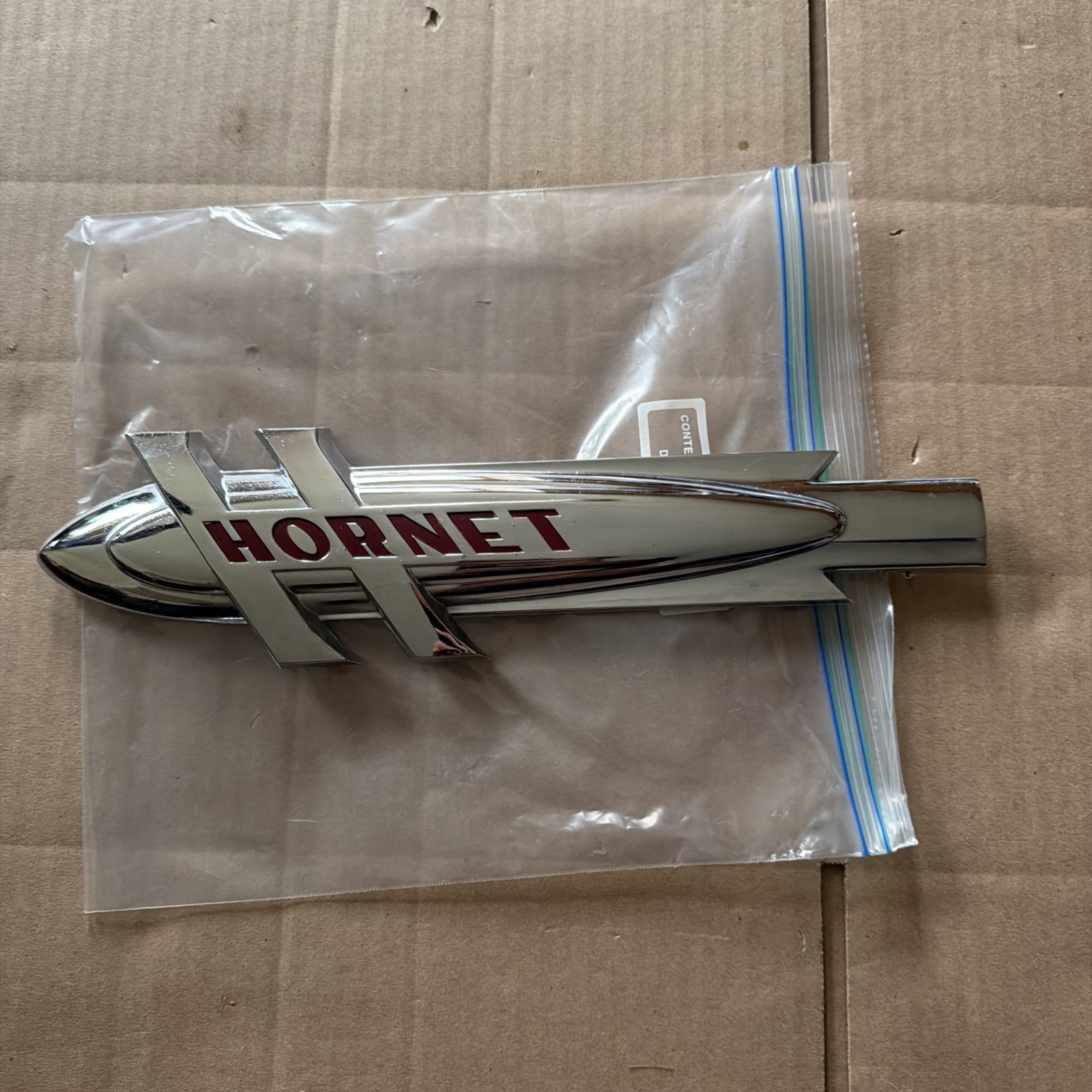 Vintage NOS 1952-1953 Hudson Hornet Front Fender Emblem Left Driver Side
