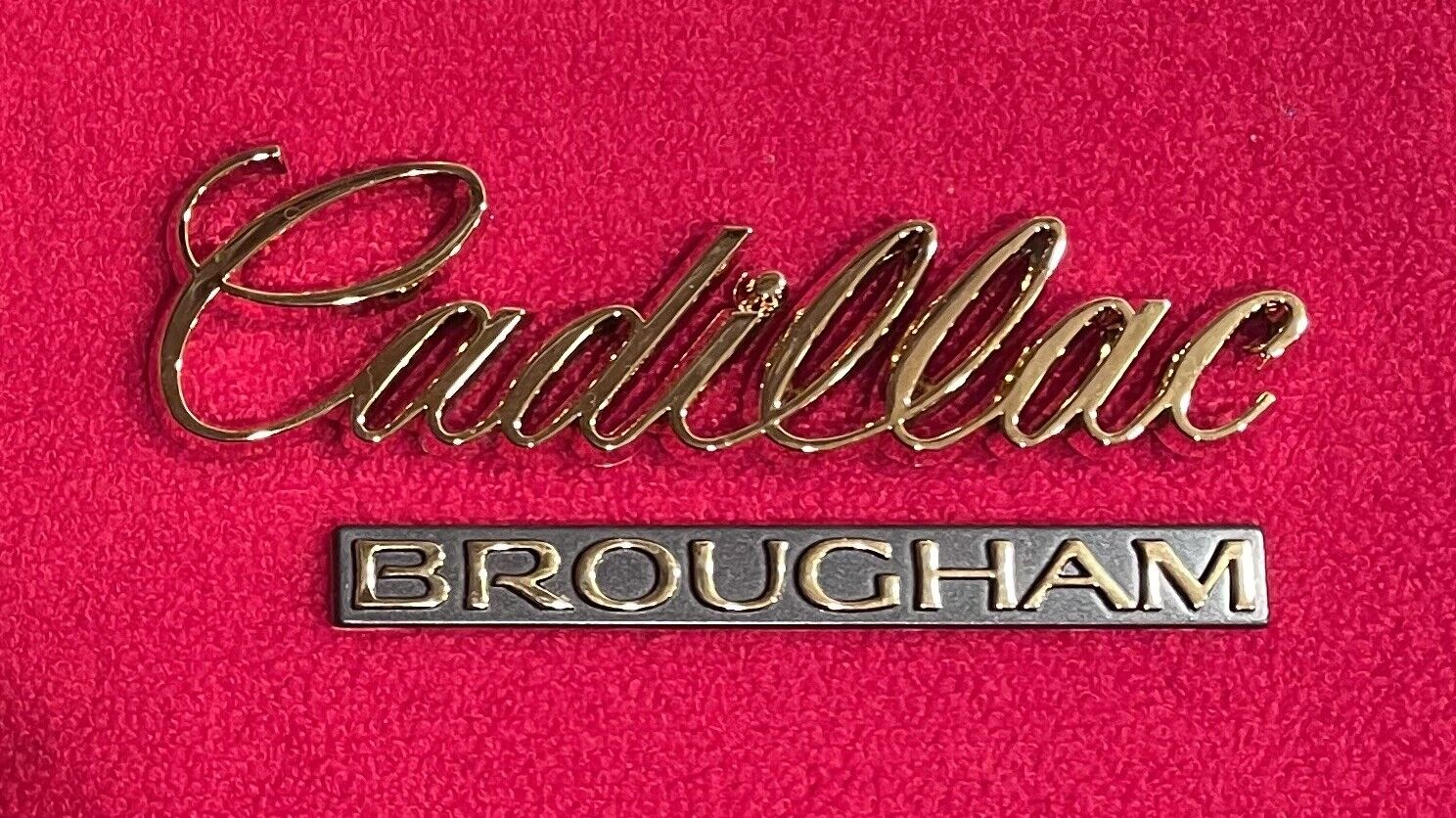 1993-1996 Cadillac Fleetwood Brougham Trunk Emblems 24 Karat Plated