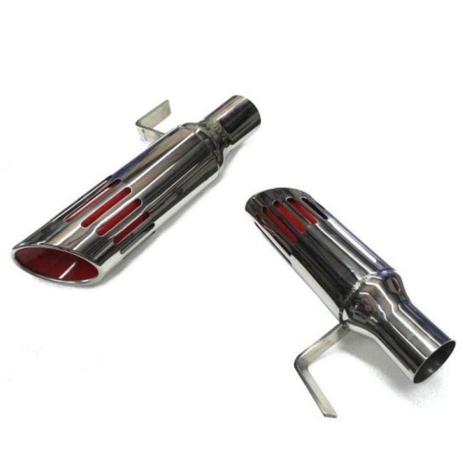 71-74 B-Body Mopar Charger, Road Runner Long Slotted Exhaust Tips 2.25\