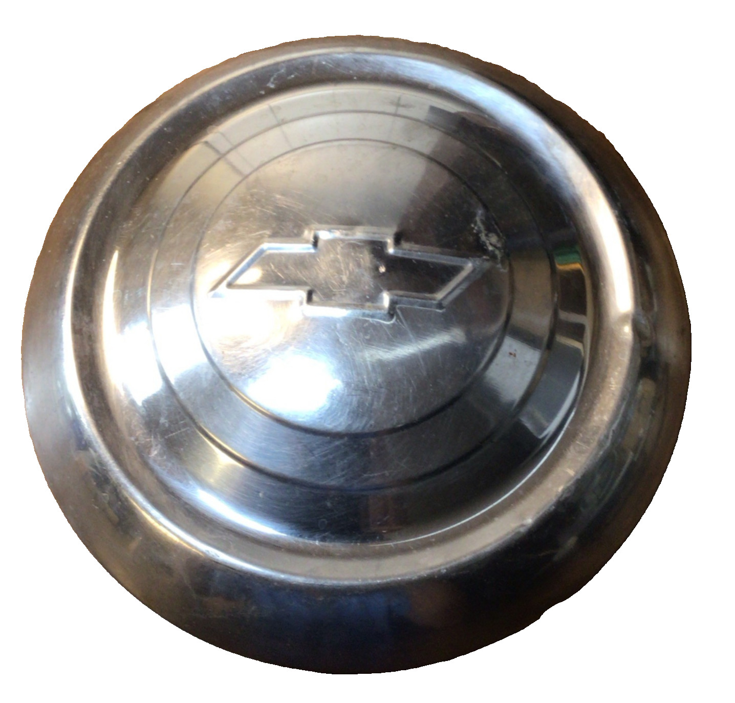 Chevrolet Bel Air, Dog Dish Hub Caps Wheel Cover Bowtie GM OE OEM 51-53