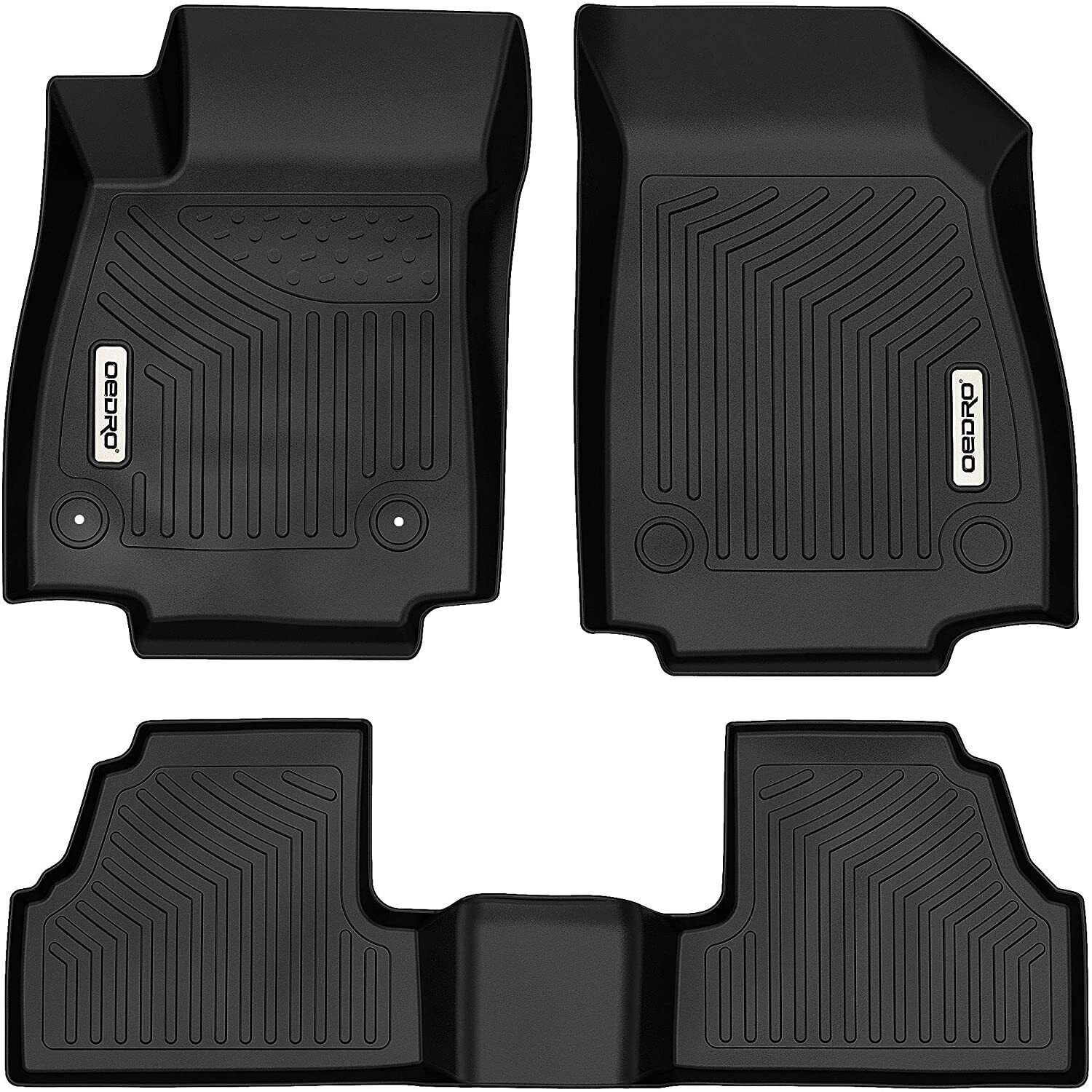 OEDRO Floor Mat 2 Row Liner for 2013-2022 Buick Encore/2014-2022 Chevy Trax TPE