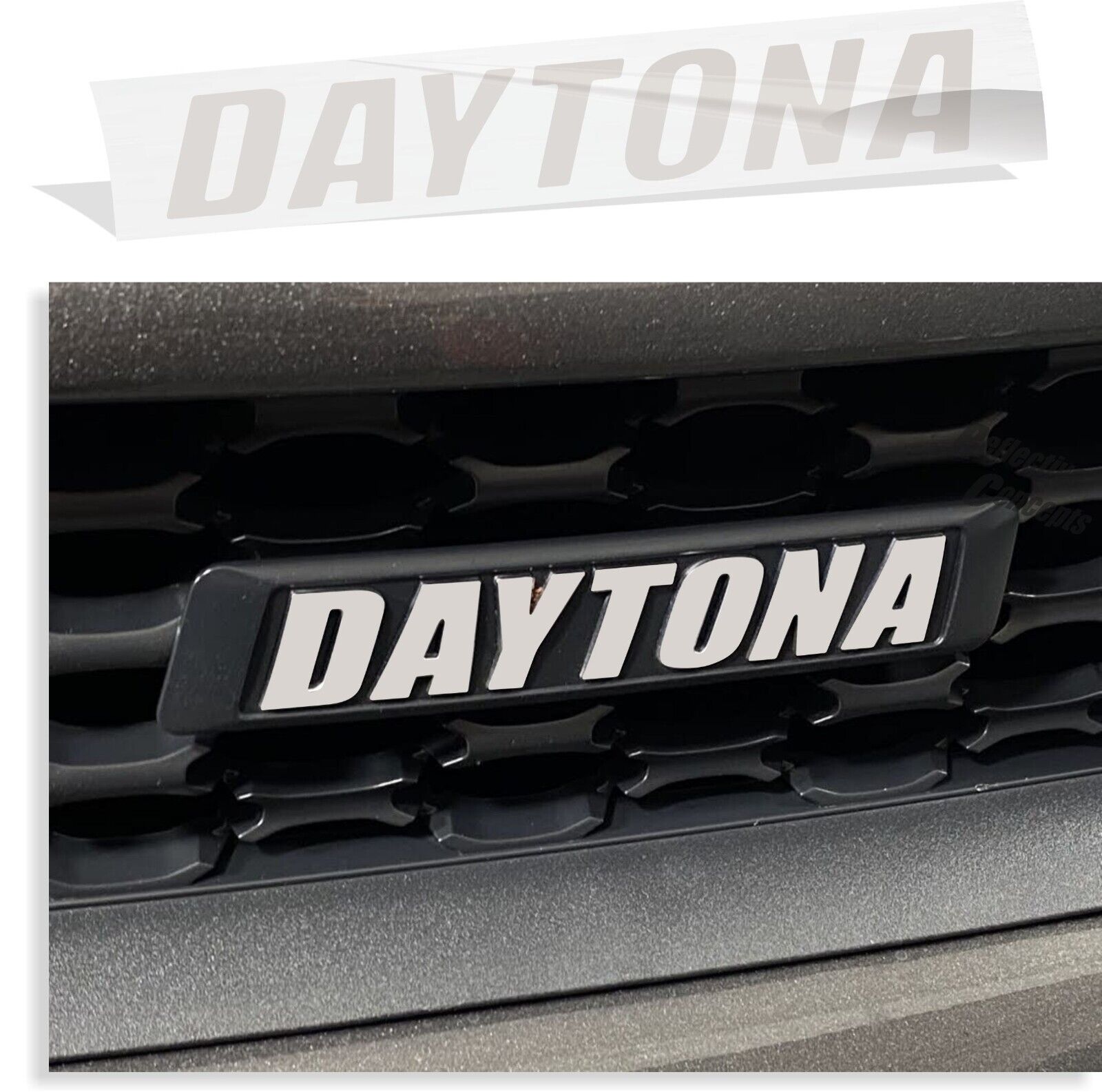 DAYTONA Grille Emblem Overlay Decal for Dodge Charger Daytona