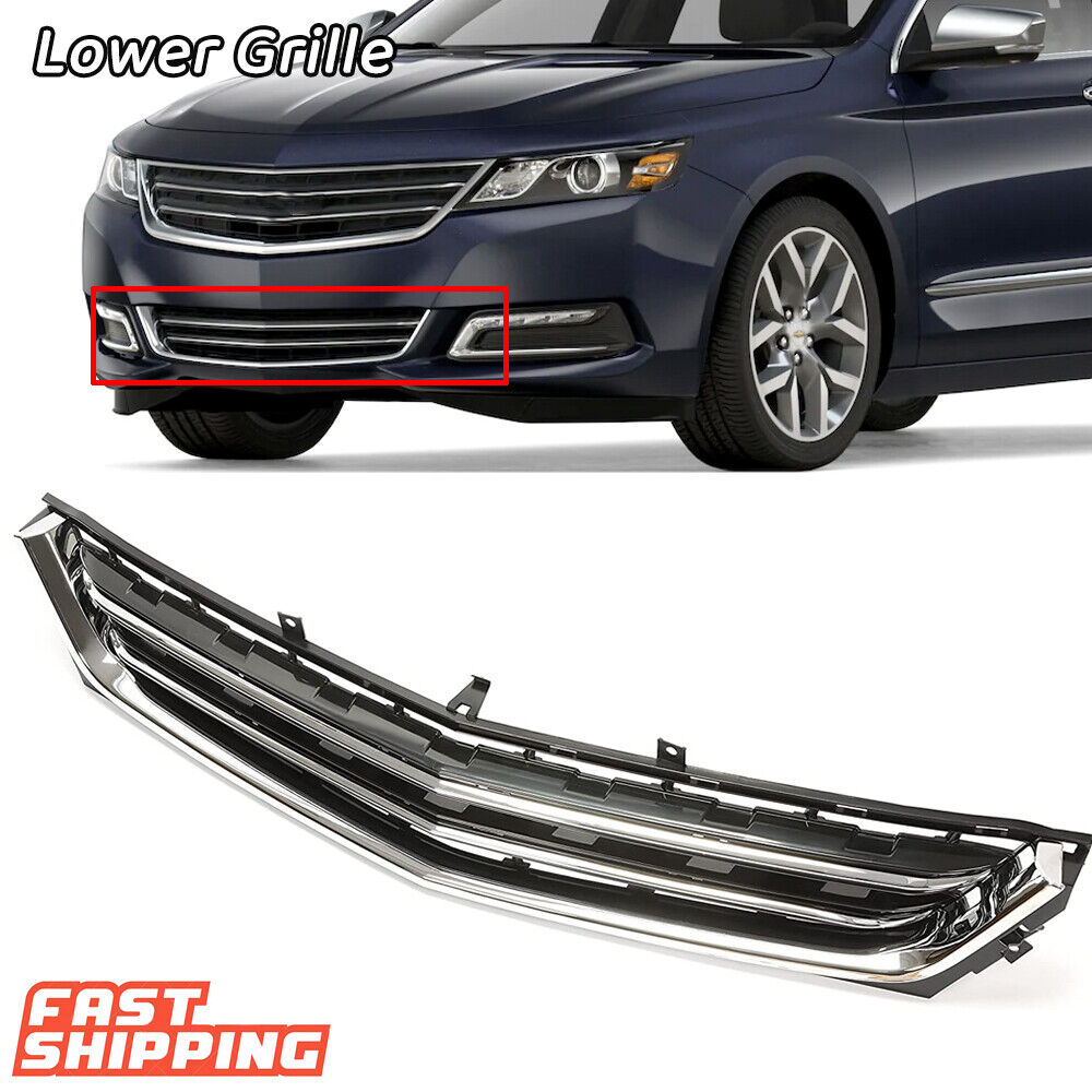 Front Bumper Lower Grille For 2014-2020 Chevrolet Impala Black 23354886