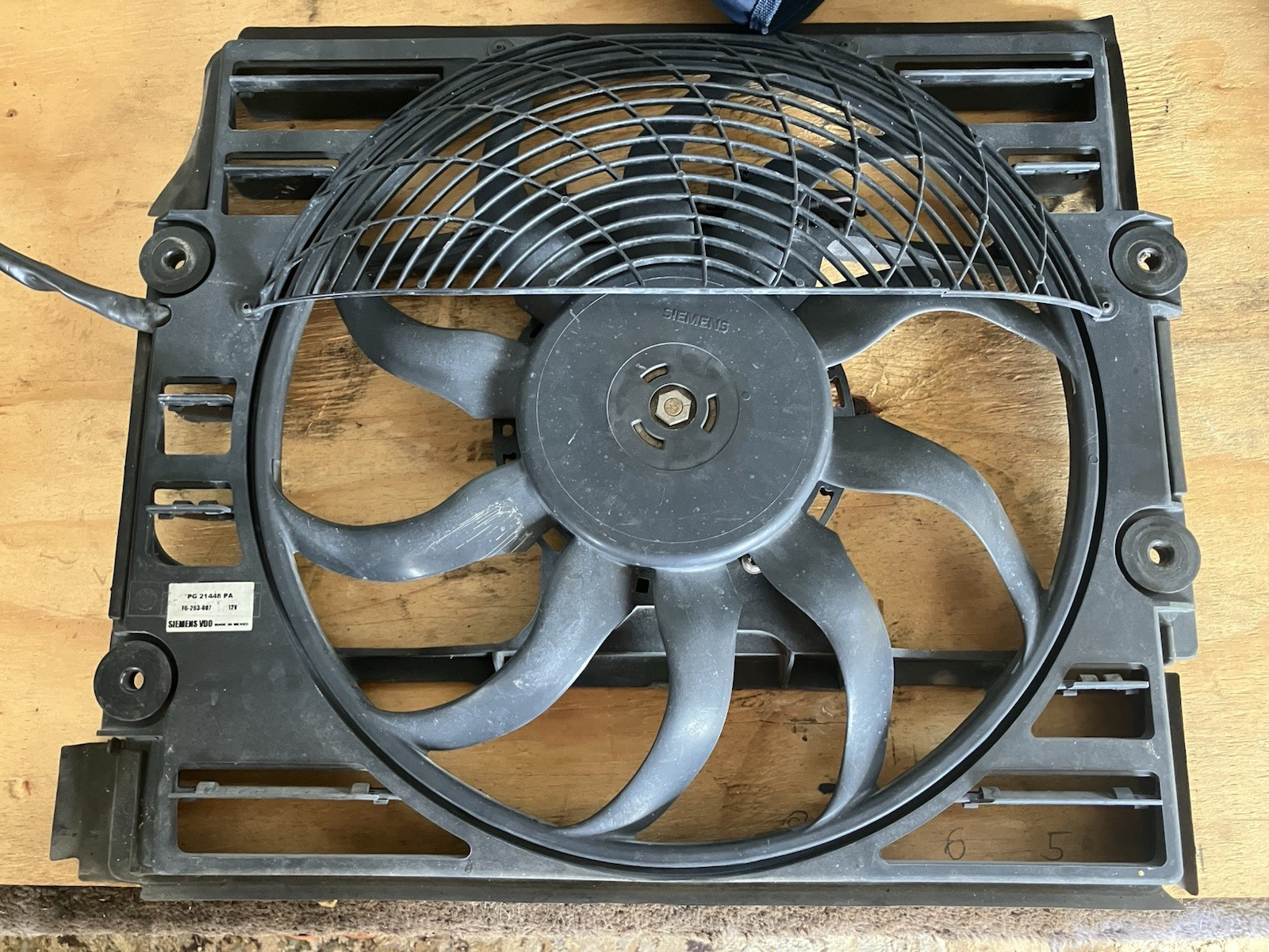 BENTLEY ARNAGE ENGINE RADIATOR FAN ELECTRIC COOLING MOTOR